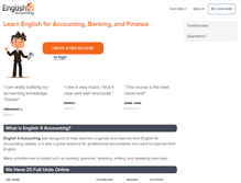 Tablet Screenshot of english4accounting.com